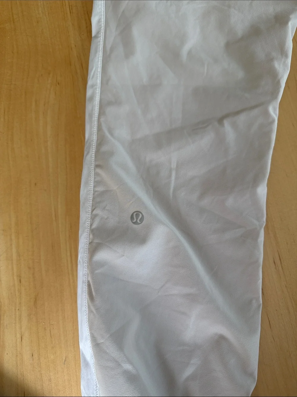 lululemon athletica Light Gray Jogger Pants with Pink Drawstring